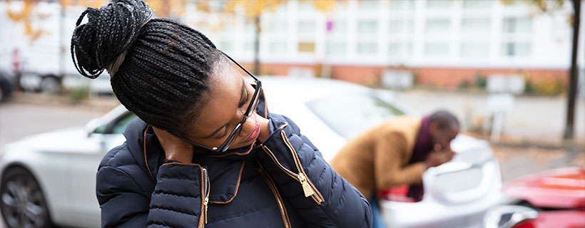 patient with pinched nerve in need of auto accident injury care in New Braunfels